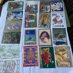 Christmas Cards Deluxe Size Vintage